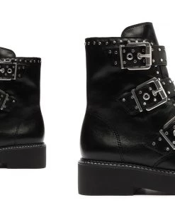 Sale Caligas Studded Combat Bootie