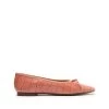 Sale Arissa Crocodile Embossed Leather Flat 1 Sale Arissa Crocodile Embossed Leather Flat