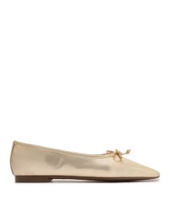 CO Arissa Metallic Leather Flat New In