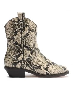 Pre Fall 22 Zachy Snake-Embossed Leather Bootie