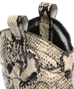 Pre Fall 22 Zachy Snake-Embossed Leather Bootie