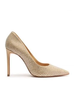 Sale Lou Crystal Nubuck & Rhinestones Pump
