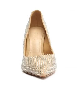 Sale Lou Crystal Nubuck & Rhinestones Pump