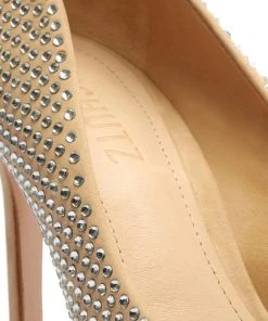 Sale Lou Crystal Nubuck & Rhinestones Pump