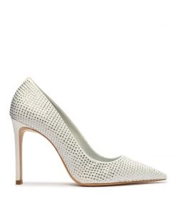 Sale Lou Crystal Satin Pump