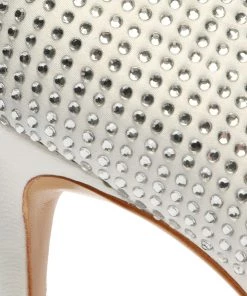 Sale Lou Crystal Satin Pump