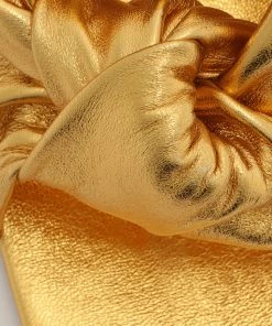 Pre Fall 22 Mindy Metallic Leather Sandal New In