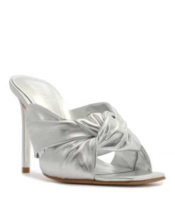 Pre Fall 22 Mindy Metallic Leather Sandal