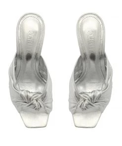 Pre Fall 22 Mindy Metallic Leather Sandal