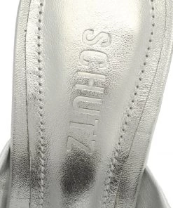 Pre Fall 22 Mindy Metallic Leather Sandal