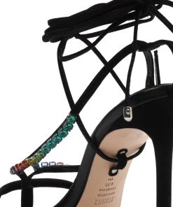 Sale Vikki Crystal Nubuck Sandal