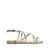 Sale Lovi Snake-Embossed Leather Flat