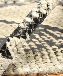 Sale Lovi Snake-Embossed Leather Flat