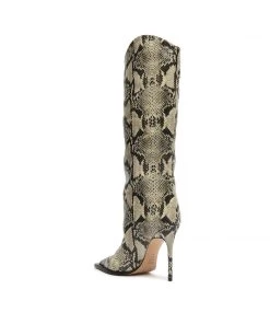 Sale Maryana Welt Snake-Embossed Leather Boot