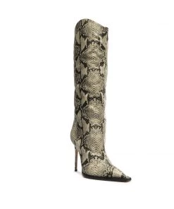 Sale Maryana Welt Snake-Embossed Leather Boot