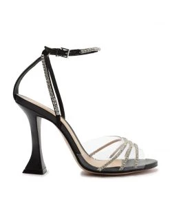 Sale Renah Leather & Rhinestones Sandal