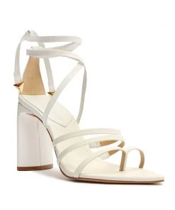 Sale Leaf Nappa Leather Sandal