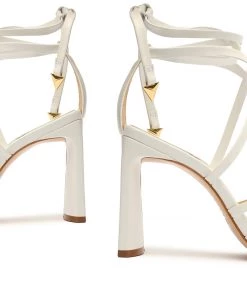 Sale Leaf Nappa Leather Sandal