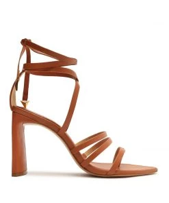 Sale Leaf Nappa Leather Sandal