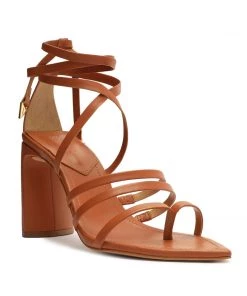 Sale Leaf Nappa Leather Sandal