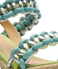 Sale Juliet Plataform Suede & Leather Sandal