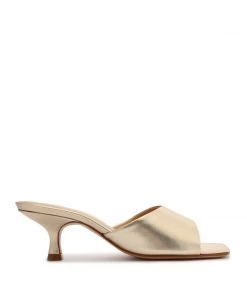 Spring 22 Dethalia Metallic Leather Sandal Sandals