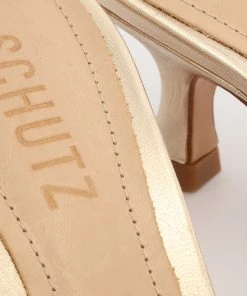 Spring 22 Dethalia Metallic Leather Sandal Sandals