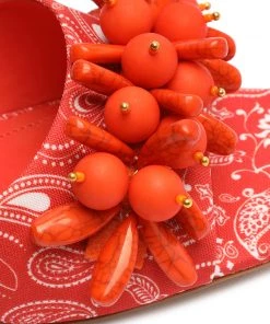 Sale Dethalia Beads & Fabric Sandal