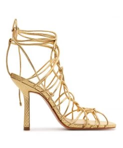 Pre Fall 22 Heyde Metallic Leather Sandal
