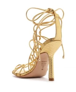 Pre Fall 22 Heyde Metallic Leather Sandal