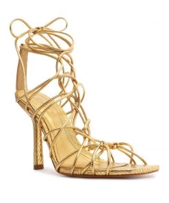 Pre Fall 22 Heyde Metallic Leather Sandal