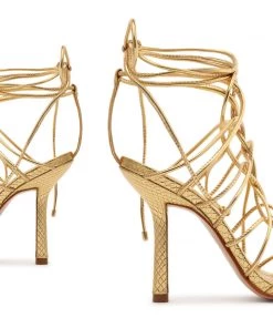 Pre Fall 22 Heyde Metallic Leather Sandal