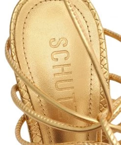 Pre Fall 22 Heyde Metallic Leather Sandal