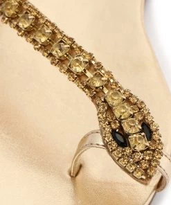 Sale Court Metallic Sandal