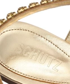 Sale Court Metallic Sandal