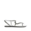 Sale Court Metallic Sandal