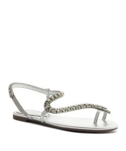 Sale Court Metallic Sandal