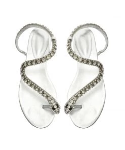 Sale Court Metallic Sandal