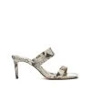 Sale Aruana Snake-Embossed Leather Sandal
