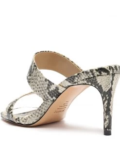Sale Aruana Snake-Embossed Leather Sandal