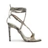 Sale Vikki Snake-Embossed Leather Sandal