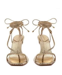 Sale Vikki Metallic Leather Sandal 13 Sale Vikki Metallic Leather Sandal