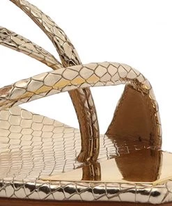 Sale Vikki Metallic Leather Sandal 14 Sale Vikki Metallic Leather Sandal