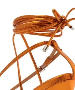 Sale Vikki Metallic Leather Sandal