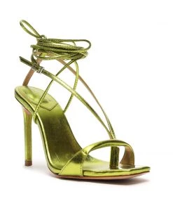 Sale Vikki Metallic Leather Sandal