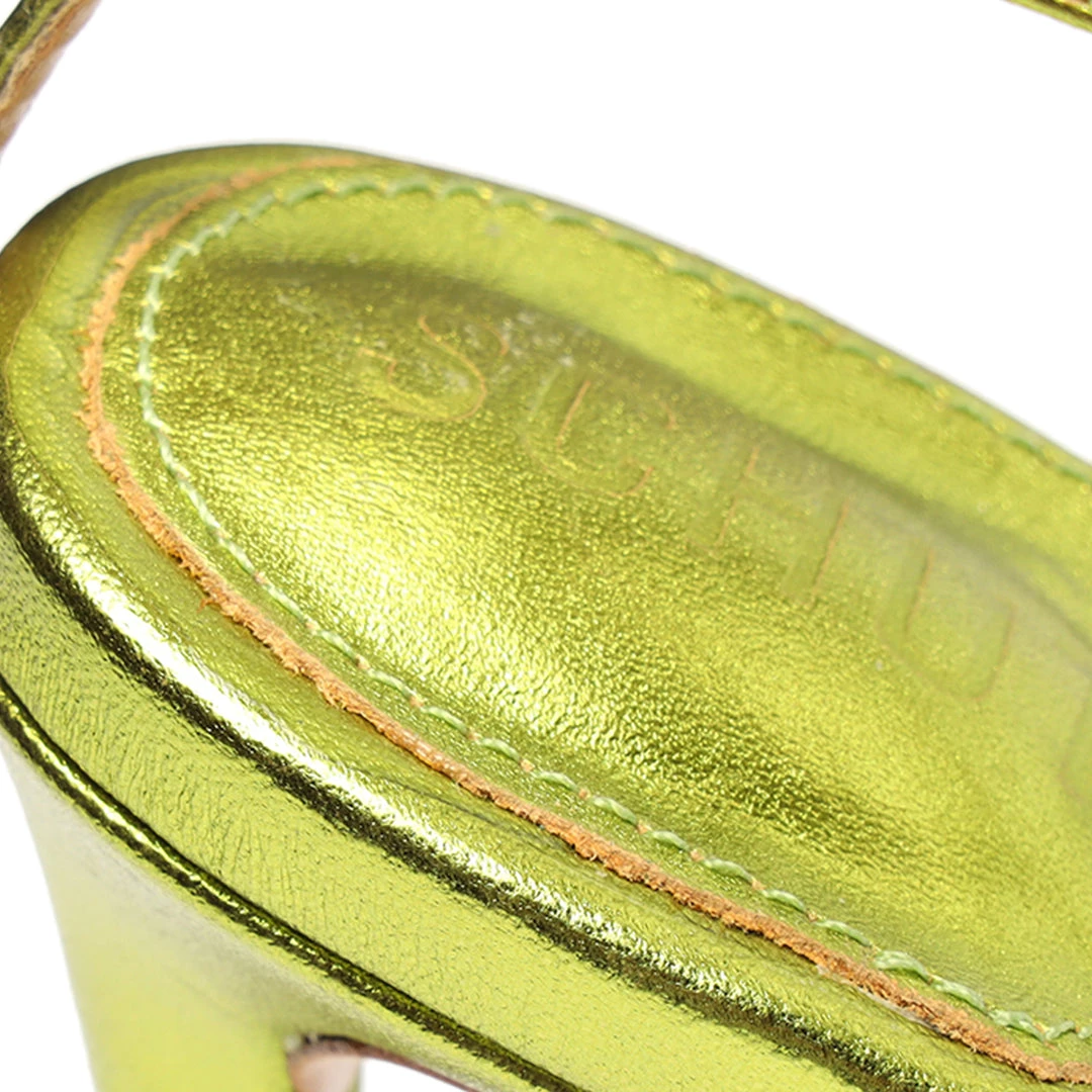 Sale Vikki Metallic Leather Sandal 8 Sale Vikki Metallic Leather Sandal