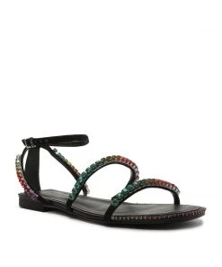 Sale Loule Nubuck Flat Sandal