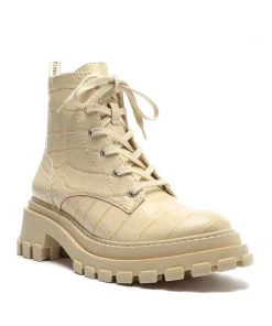 Sale Orly Crocodile-Embossed Leather Bootie