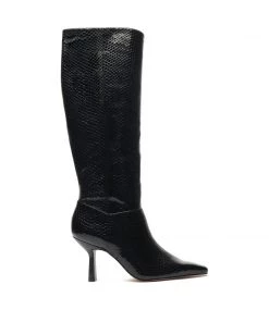 Sale Jupitar Snake-Embossed Leather Boot