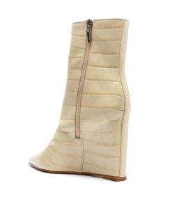 Fall 22 Booties Asya Crocodile-Embossed Leather Bootie
